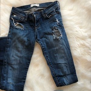Abercrombie distressed denim jeans